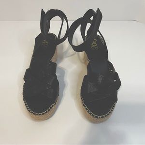 Wedge ankle strap sandal